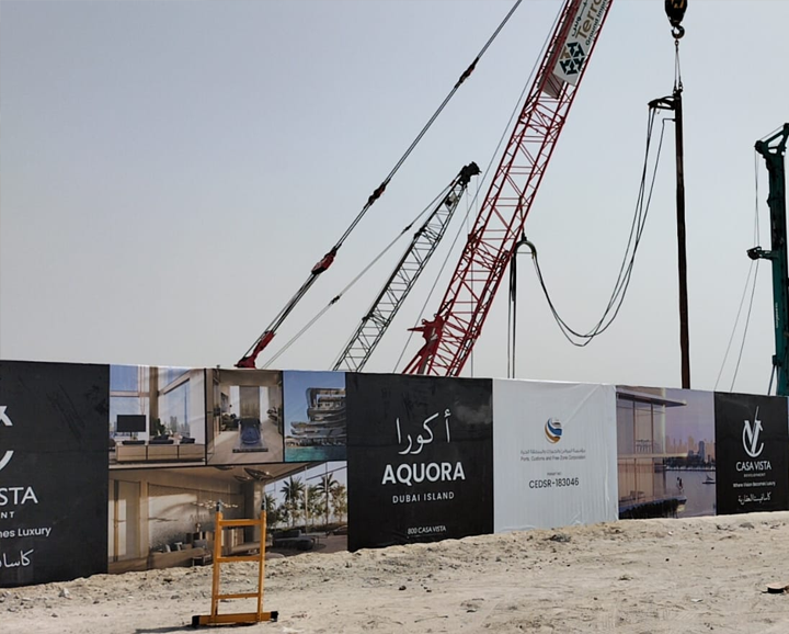 Construction site Hoarding Banner