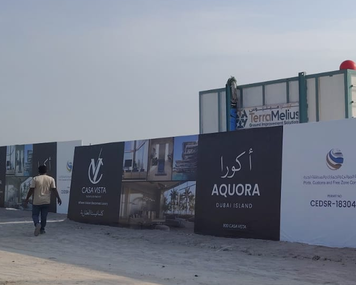Construction site Hoarding Banner