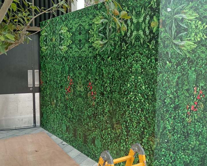 Jungle & Grass Theme Construction Hoarding in Dubai